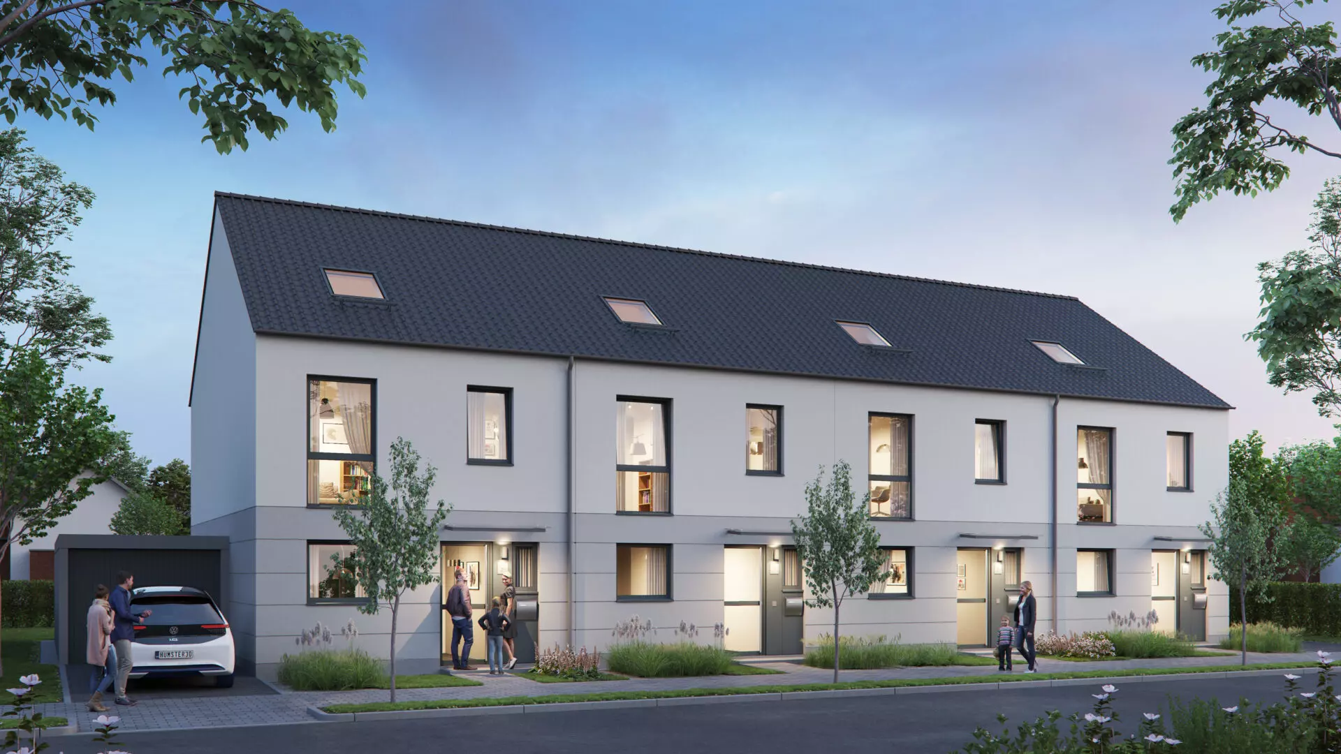 Sie möchten ein Haus in Bergheim kaufen? Im Neubaugebiet „Am Glessener Feld“ bieten wir Ihnen attraktive Reihenhäuser in direkter Nachbarschaft zu Köln.